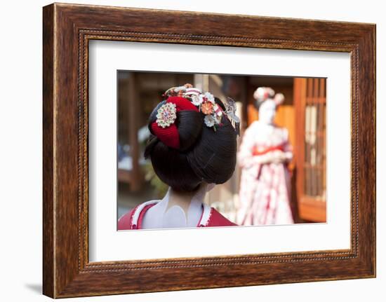 Geisha, Kyoto, Japan-Peter Adams-Framed Photographic Print