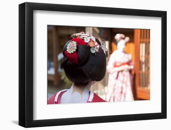 Geisha, Kyoto, Japan-Peter Adams-Framed Photographic Print