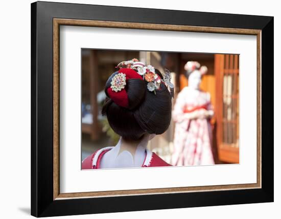 Geisha, Kyoto, Japan-Peter Adams-Framed Photographic Print