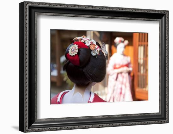 Geisha, Kyoto, Japan-Peter Adams-Framed Photographic Print