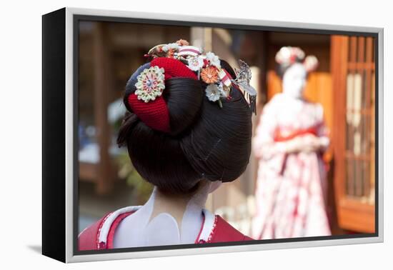 Geisha, Kyoto, Japan-Peter Adams-Framed Premier Image Canvas