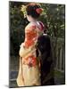 Geisha, Maiko in Gion, Kyoto City, Honshu, Japan-Christian Kober-Mounted Photographic Print