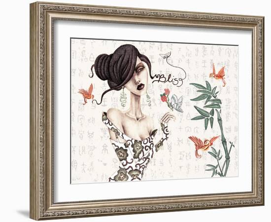 Geisha-Jami Goddess-Framed Art Print