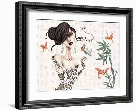 Geisha-Jami Goddess-Framed Art Print