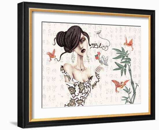 Geisha-Jami Goddess-Framed Art Print