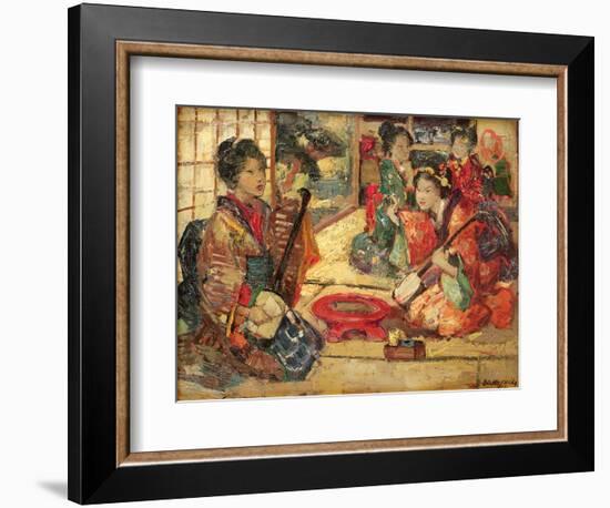 Geishas in an Interior, 1894-Edward Atkinson Hornel-Framed Giclee Print