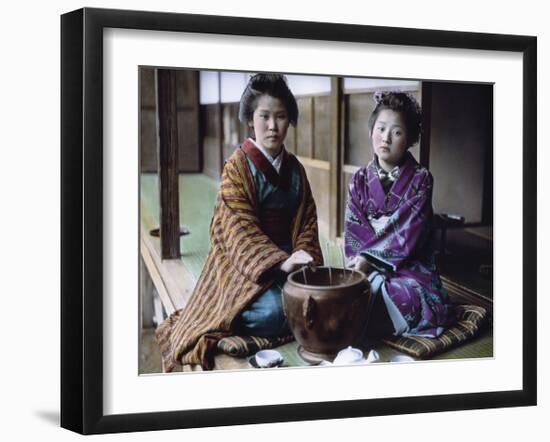 Geishas Kodamasan & Yobokichi-Waldemar Abegg-Framed Premium Giclee Print