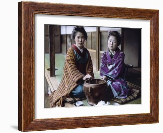 Geishas Kodamasan & Yobokichi-Waldemar Abegg-Framed Premium Giclee Print