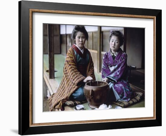 Geishas Kodamasan & Yobokichi-Waldemar Abegg-Framed Premium Giclee Print