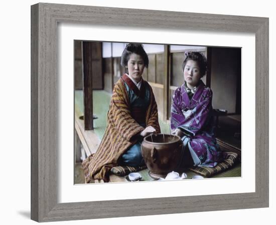 Geishas Kodamasan & Yobokichi-Waldemar Abegg-Framed Premium Giclee Print