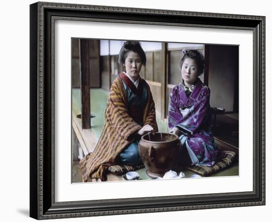 Geishas Kodamasan & Yobokichi-Waldemar Abegg-Framed Premium Giclee Print