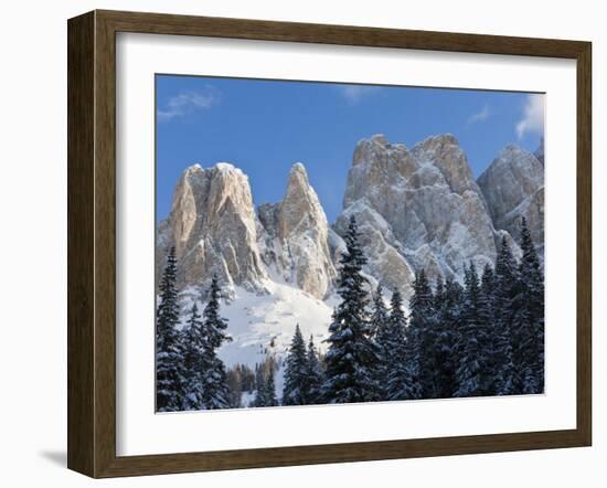 Geisler Spitzen, Val Di Funes, Italian Dolomites Mountains, Trentino-Alto Adige, Italy-Gavin Hellier-Framed Photographic Print