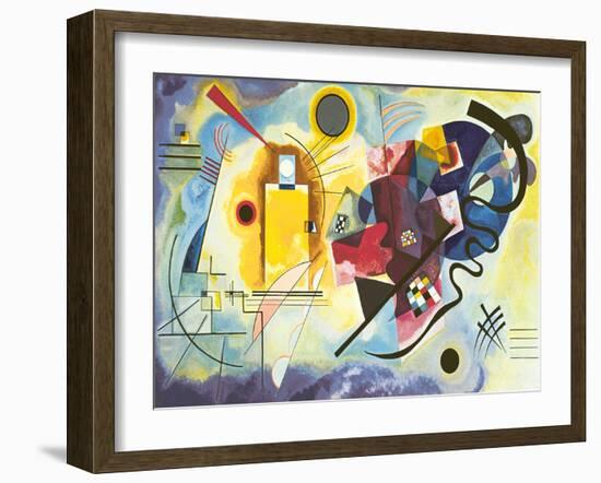 Gelb - rot - blau-Wassily Kandinsky-Framed Art Print