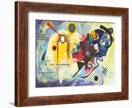 Gelb - rot - blau-Wassily Kandinsky-Framed Art Print