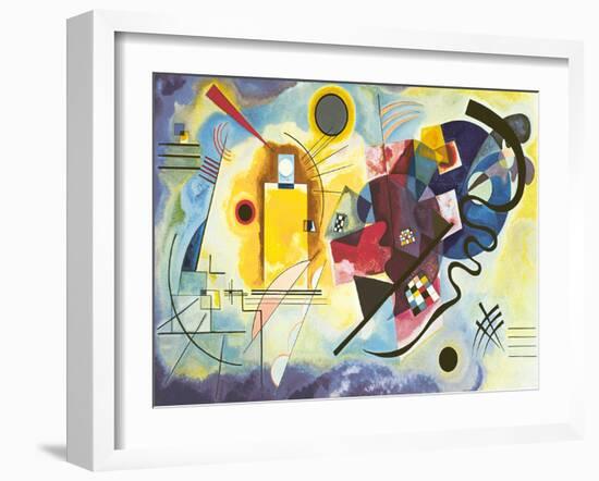 Gelb - rot - blau-Wassily Kandinsky-Framed Art Print