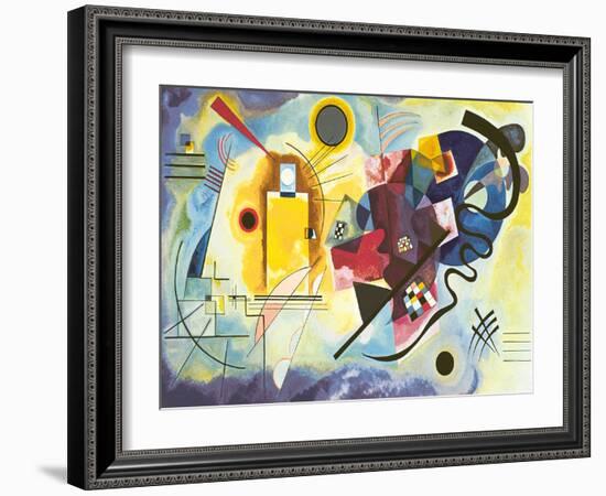 Gelb - rot - blau-Wassily Kandinsky-Framed Art Print