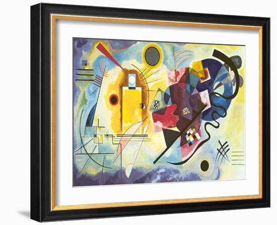 Gelb - rot - blau-Wassily Kandinsky-Framed Art Print