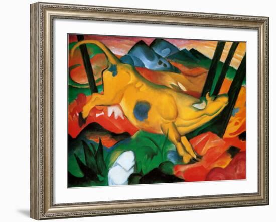 Gelbe Kuh, c.1911-Franz Marc-Framed Art Print