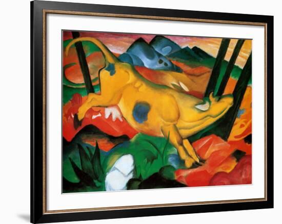 Gelbe Kuh, c.1911-Franz Marc-Framed Art Print