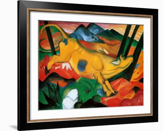 Gelbe Kuh, c.1911-Franz Marc-Framed Art Print