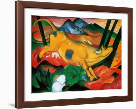 Gelbe Kuh, c.1911-Franz Marc-Framed Art Print