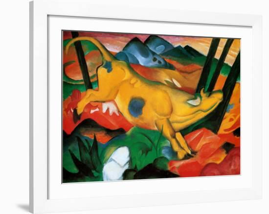 Gelbe Kuh, c.1911-Franz Marc-Framed Art Print