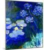 Gelbe Seerosen Und Agapanthes-Claude Monet-Mounted Art Print