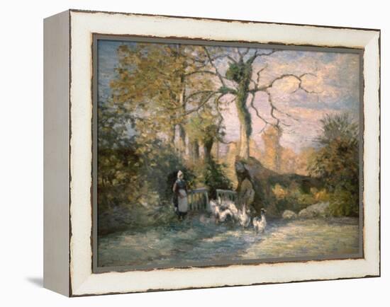 Gelée blanche-Camille Pissarro-Framed Premier Image Canvas