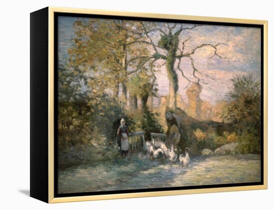 Gelée blanche-Camille Pissarro-Framed Premier Image Canvas