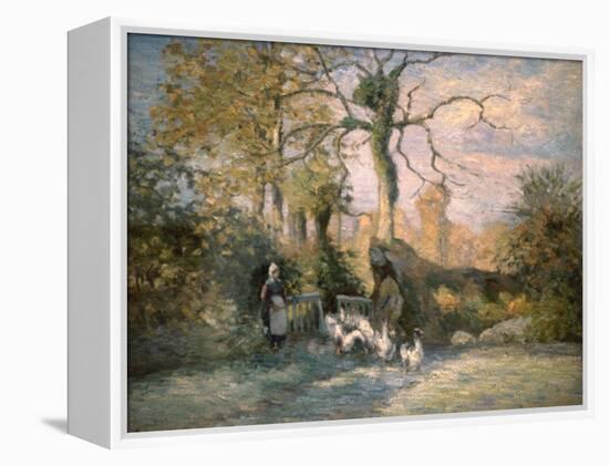 Gelée blanche-Camille Pissarro-Framed Premier Image Canvas