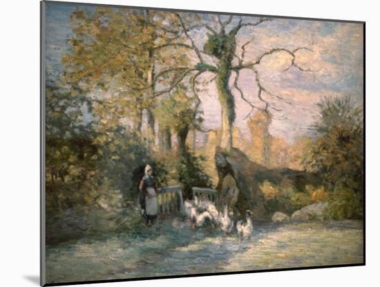Gelée blanche-Camille Pissarro-Mounted Giclee Print