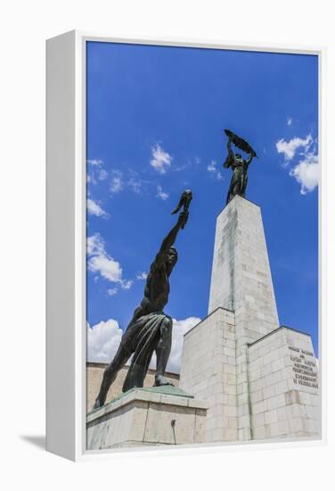 Gellert Hill, the Liberation Monument-Massimo Borchi-Framed Premier Image Canvas