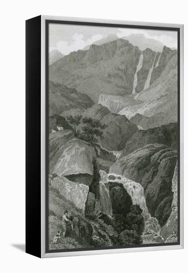 Gellforth Spout, Lake District-WM Craig-Framed Stretched Canvas