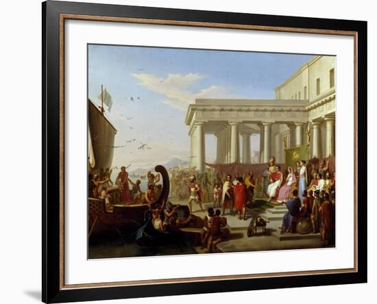 Gelon Granting Peace to Vanquished Carthaginians-Michele Panebianco-Framed Giclee Print