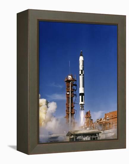 Gemini 12 Astronauts Lift Off Aboard a Titan Launch Vehicle-Stocktrek Images-Framed Premier Image Canvas