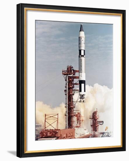 Gemini 12 Space Capsule-null-Framed Photographic Print