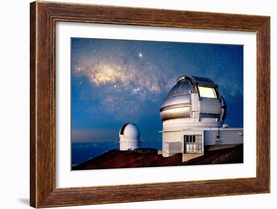 Gemini North Telescope, Hawaii-David Nunuk-Framed Photographic Print