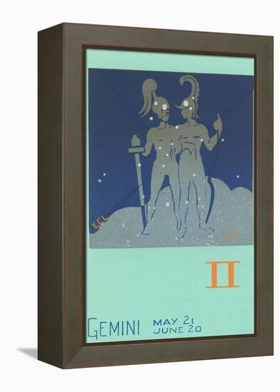 Gemini, the Twins-null-Framed Stretched Canvas