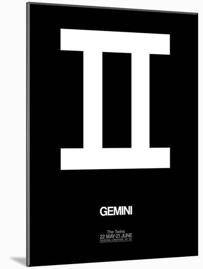 Gemini Zodiac Sign White-NaxArt-Mounted Art Print