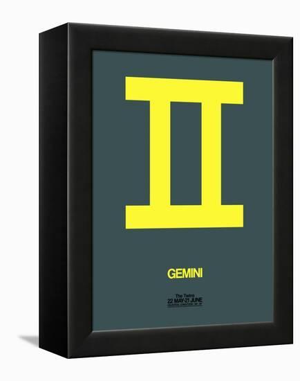 Gemini Zodiac Sign Yellow-NaxArt-Framed Stretched Canvas