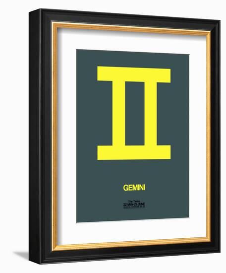 Gemini Zodiac Sign Yellow-NaxArt-Framed Art Print