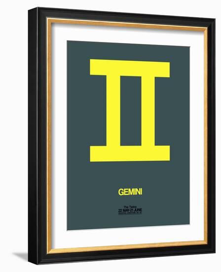 Gemini Zodiac Sign Yellow-NaxArt-Framed Art Print