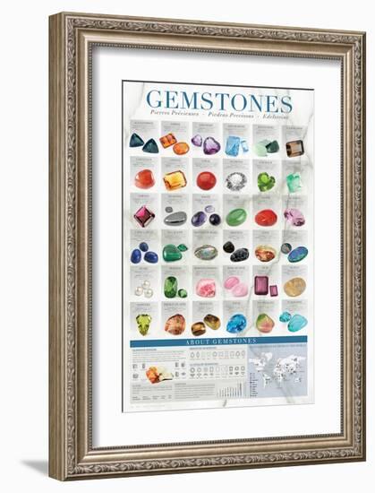 Gems-null-Framed Art Print