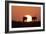 Gemsbok Silhouette at Sunset-null-Framed Photographic Print