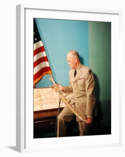 Gen. Dwight D. Eisenhower in Uniform-Francis Miller-Framed Photographic Print