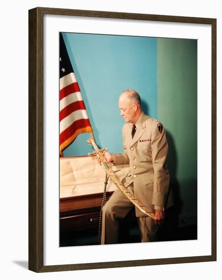 Gen. Dwight D. Eisenhower in Uniform-Francis Miller-Framed Photographic Print