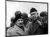 Gen. Dwight Eisenhower, Commander in Chief with British Field Commander Gen. Bernard Montgomery-Frank Scherschel-Mounted Photographic Print