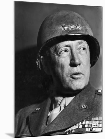 Gen. George Patton-Margaret Bourke-White-Mounted Premium Photographic Print