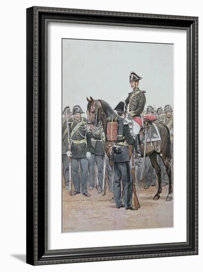 Gendarmerie in Full Dress Uniform, 1887-Jean-Baptiste Edouard Detaille-Framed Giclee Print