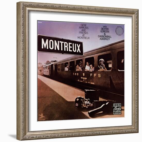 Gene Ammons and Friends in Montreux-null-Framed Art Print